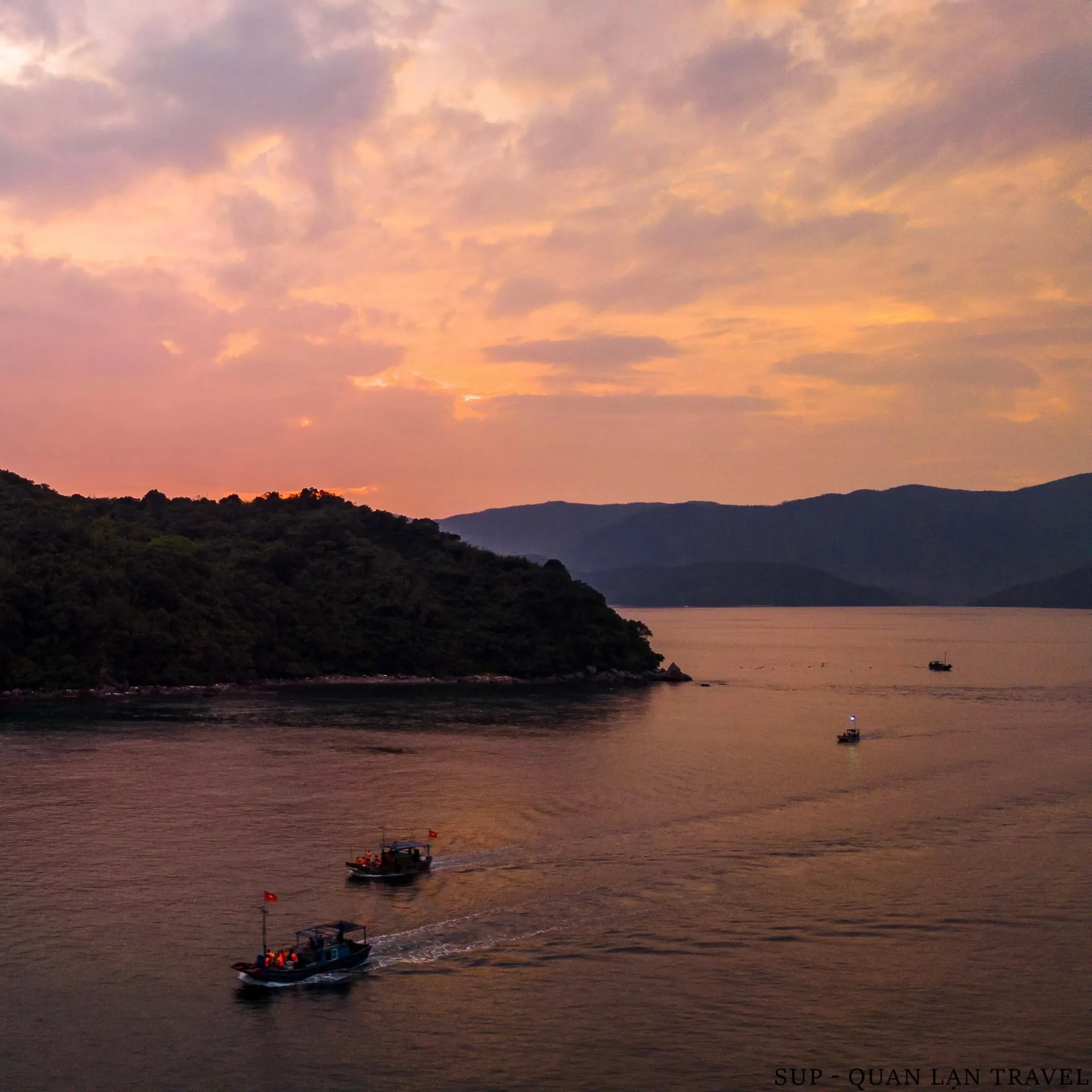 Sunset over Quan Lan Island