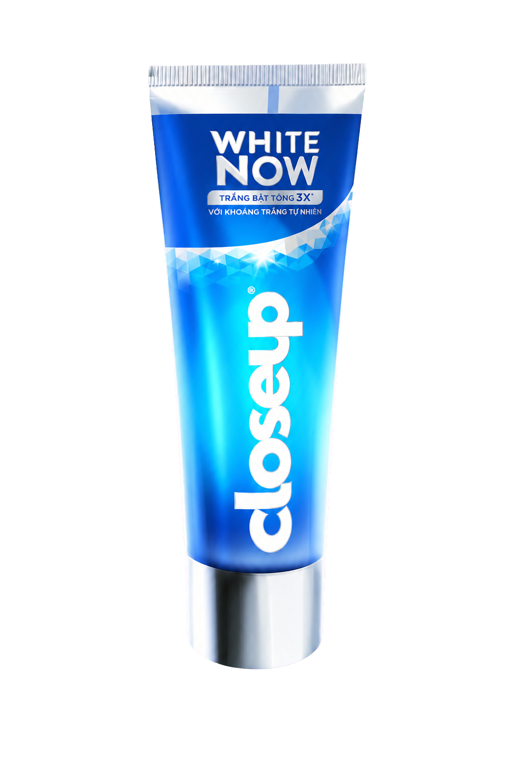 Closeup White Now natural whitening toothpaste tube