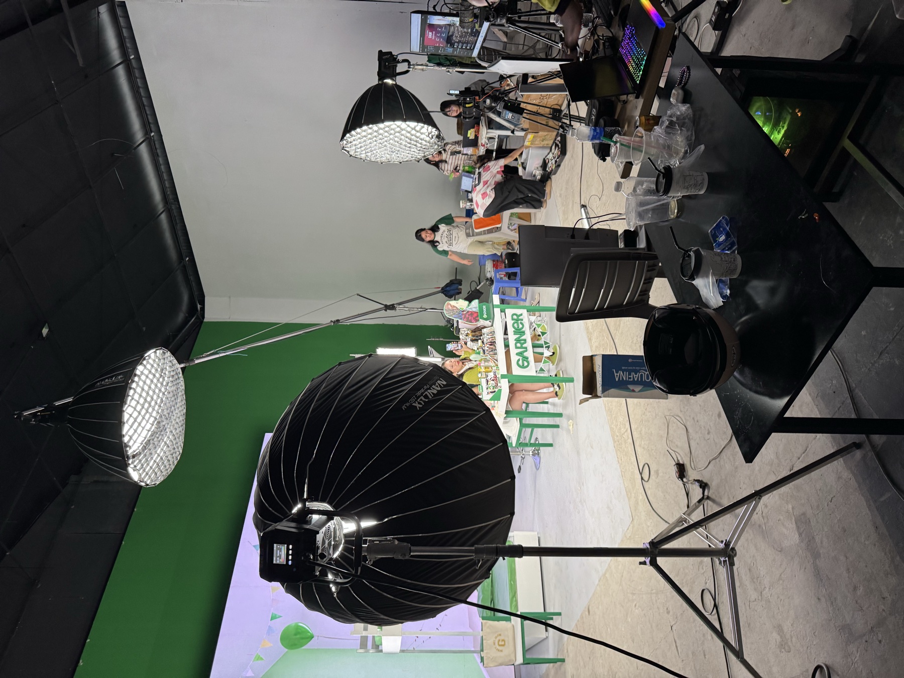 Behind the scenes at the Garnier live studio